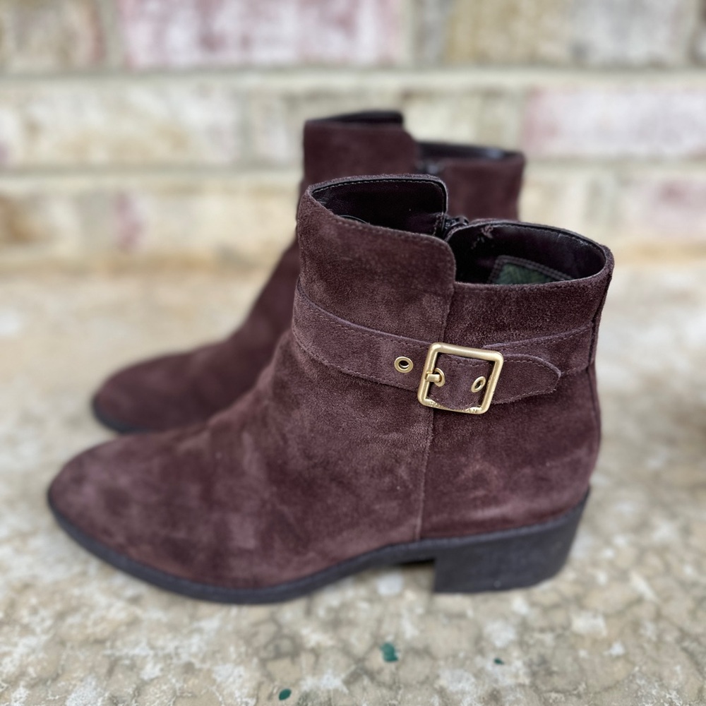 Cole Haan Chestnut Suede Waterproof Boots size 7.5